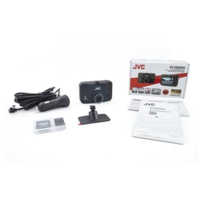 JVC Full-HD-Dashcam Featuring Integrated with Built-in Wi-Fi and Full HD Recording - KV-DR305W