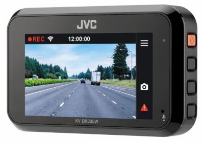 JVC Full-HD-Dashcam Featuring Integrated with Built-in Wi-Fi and Full HD Recording - KV-DR305W