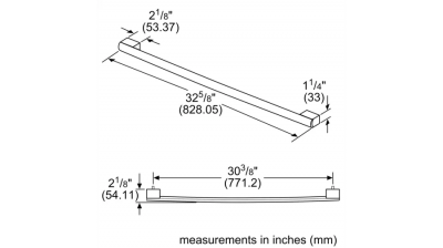 Bosch Handle for Single Door Refrigeration - B36HNDL800