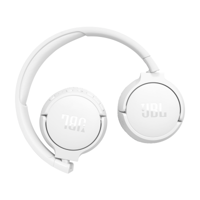 JBL Tune 670NC Adaptive Noise Cancelling Wireless On-Ear Headphones in White - JBLT670NCWHTAM