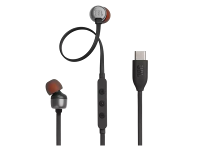 JBL Tune 310C Wired In-Ear USB-C Headphone in Black - JBLT310CBLKAM