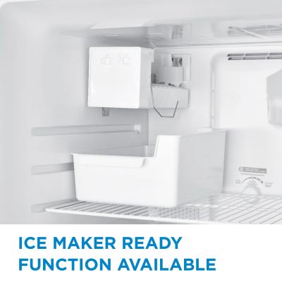 28" Danby 18 Cu. Ft. Top Mount Refrigerator in White - DFF176B1WDB