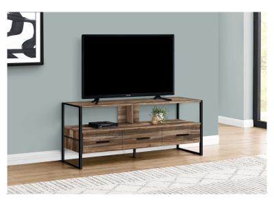 Monarch TV Stand 48" L Brown Reclaimed Black Metal - I 2619