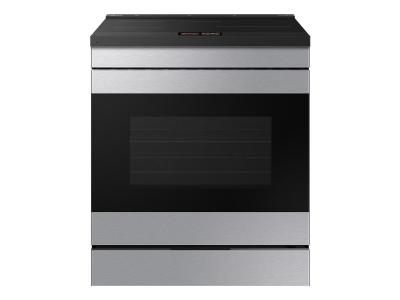 30" Samsung 6.3 cu.ft. 9 Series Slide-in Induction Range in Stainless Steel - NSI6DG9900SRAC