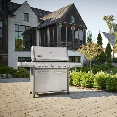 Weber Summit FS38 S Freestanding Liquid Propane Gas Grill in Stainless Steel - Summit FS38 S LP