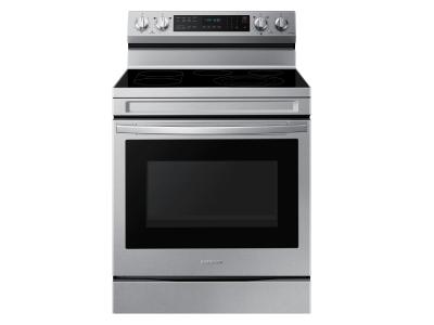 30" Samsung 6.3 Cu. Ft. Freestanding Electric Range With Air Fry And Wi-fi In Stainless Steel - NE63A6711SS