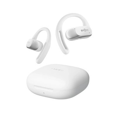 Shokz Open-Ear True Wireless Earbuds in White - OpenFit Air (W)