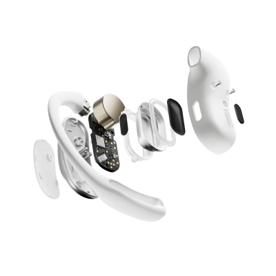 Shokz Open-Ear True Wireless Earbuds in White - OpenFit Air (W)