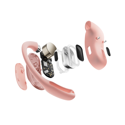 Shokz Open-Ear True Wireless Earbuds in Pink - OpenFit Air (P)