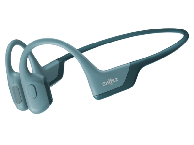 Shokz Premium Bone Conduction Open Ear Headphone with Standard Band Size - OpenRun Pro (Blue Standard )