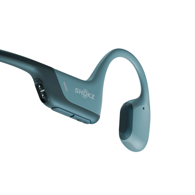 Shokz Premium Bone Conduction Open Ear Headphone with Standard Band Size - OpenRun Pro (Blue Standard )