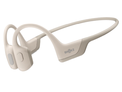 Shokz Premium Bone Conduction Open Ear Headphone with Standard Band Size - OpenRun Pro (Beige Standard )