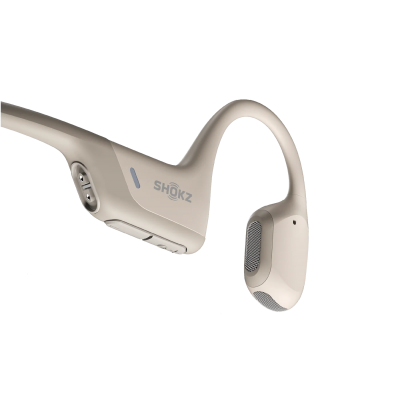 Shokz Premium Bone Conduction Open Ear Headphone with Standard Band Size - OpenRun Pro (Beige Standard )