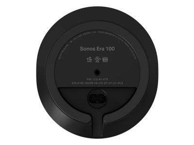 Sonos Next-Gen Acoustics and Connectivity Stereo Speaker with Voice Enabled WiFi and Bluetooth in Black - Era 100 (B)