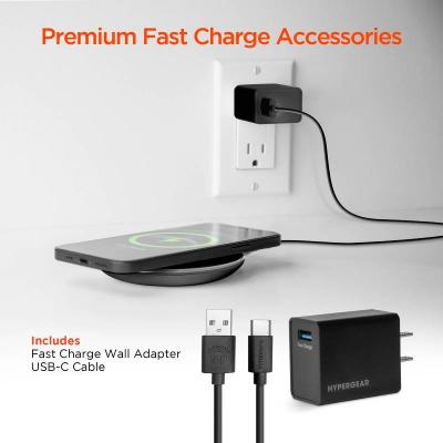 Hypergear ChargePad Pro 15W Wireless Fast Charger with USB-C Connector - 15652