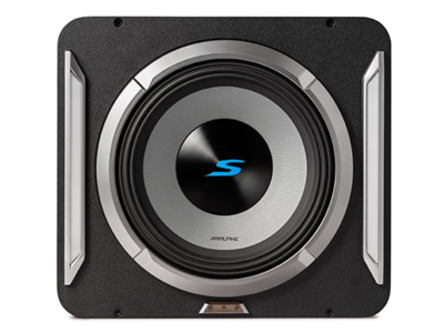 12" Alpine PrismaLink S-Series Preloaded Subwoofer Wedge Enclosure - S2-SB12