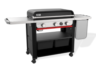 Weber Slate 30" Rust-Resistant Griddle with Extendable Side Table in Liquid Propane - 1500013