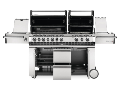 94" Napoleon Prestige PRO 825 Propane Gas Grill with Power Side Burner Infrared Rear & Bottom Burners - PRO825RSBIPSS-3