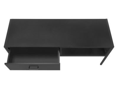 Monarch 48"L TV Stand with Black Metal in Black - I 2874