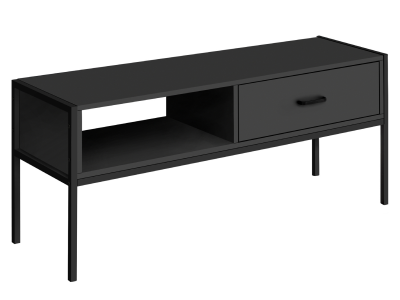 Monarch 48"L TV Stand with Black Metal in Black - I 2874