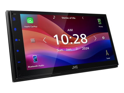 6.8" JVC Digital Media Receiver Featuring Apple CarPlay Android Auto - KW-M595BT