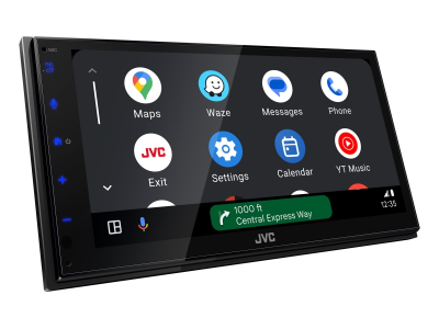 6.8" JVC Digital Media Receiver featuring Apple CarPlay Android Auto Bluetooth - KW-M695BW