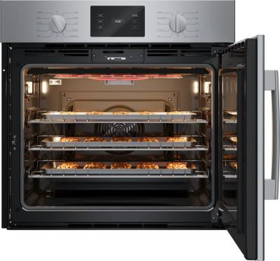 30" Bosch 500 Series Single Wall Oven Right SideOpening Door in Stainless Steel - HBL5455RUC